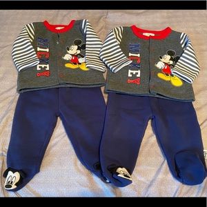 Disney 0-3 month sweatsuit outfit